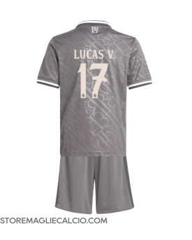 Real Madrid Lucas Vazquez #17 Maglia Gara Terza Repliche 2024-25 Bambino